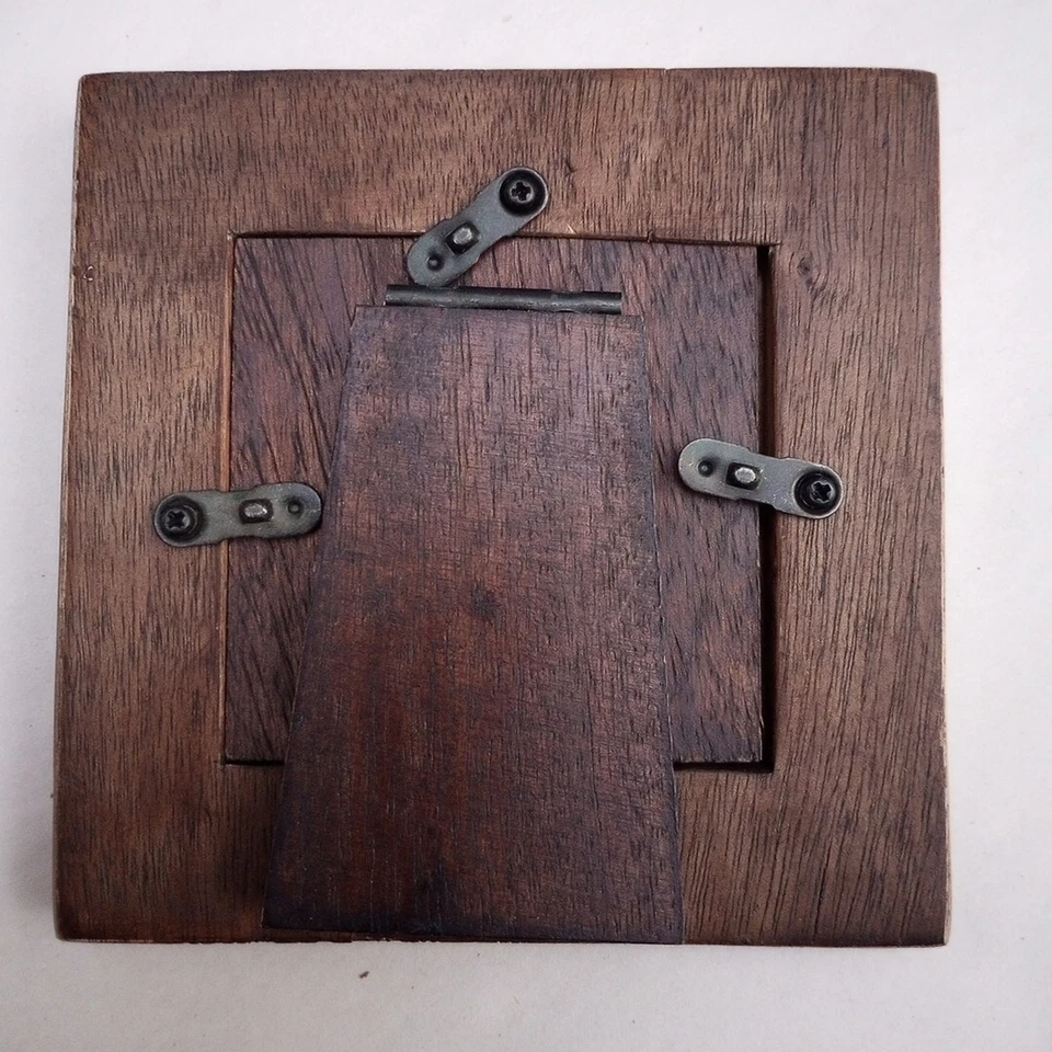 "Impresionante marco de fotos de cuerno natural 6 1/2"" w X 8 1/2"" H apertura 3 1/2"" X 5 1/2""" Foto 4 de 4