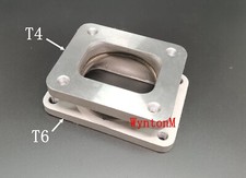 T4 To T6 Low Profile 1.9 Inch Height Turbo Inlet Stainless Steel Adapter