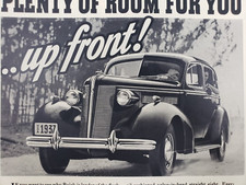 Buick Special 4 Door  Sedan 1937 Vintage Car Ad GM Magazine Print Automobile
