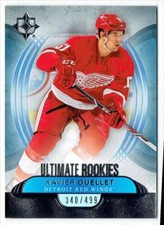 2013-14 ULTIMATE COLLECTION XAVIER OUELLET ROOKIE 340/499 DETROIT RED WINGS #82