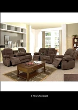 Sofa Set Living Room Furniture reclining Couch Set with Cup Holders/Storage