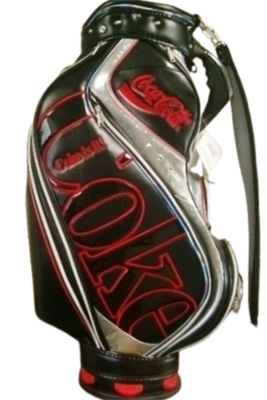 Coca Cola Coke Stand Golf Club Bag Caddie Caddy Black 9.0 For 47.5