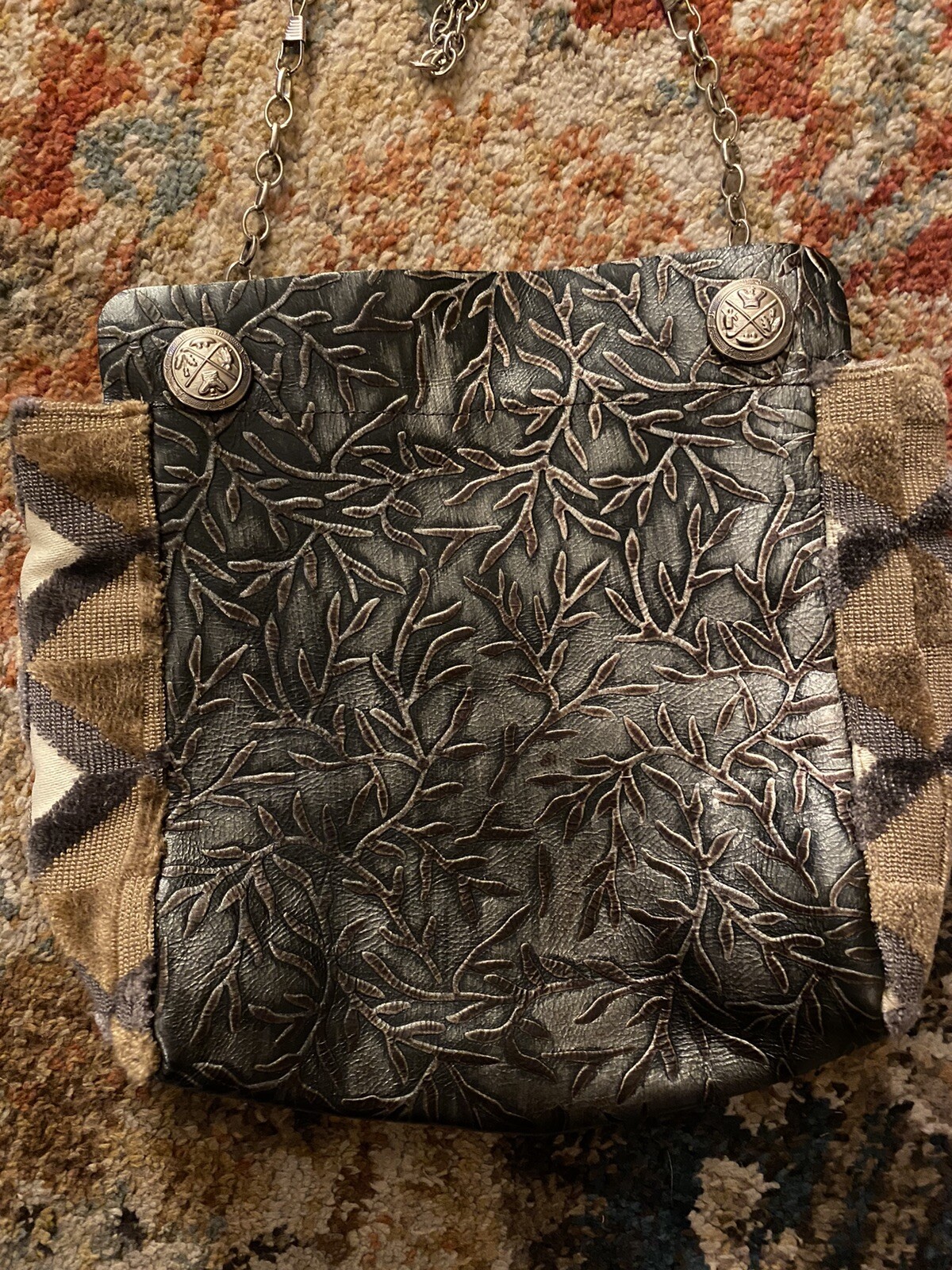 HANDMADE PEACE OF THREAD CLARKSTON GEORGIA TAPESTRY CROSSBODY PURSE