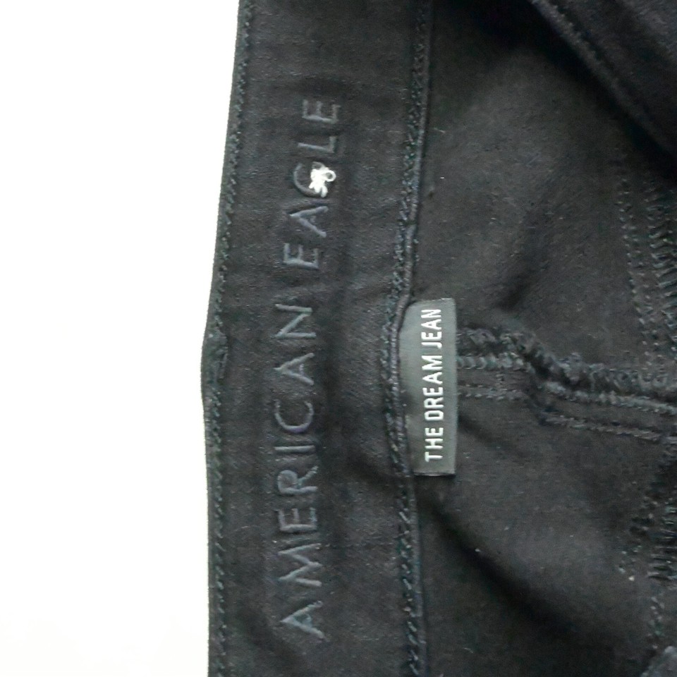 American Eagle 0 Hi Rise Jegging Black Dream Stretch Denim Womens Jeans