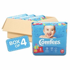Comfees Baby Diapers Size 3 Case of 144