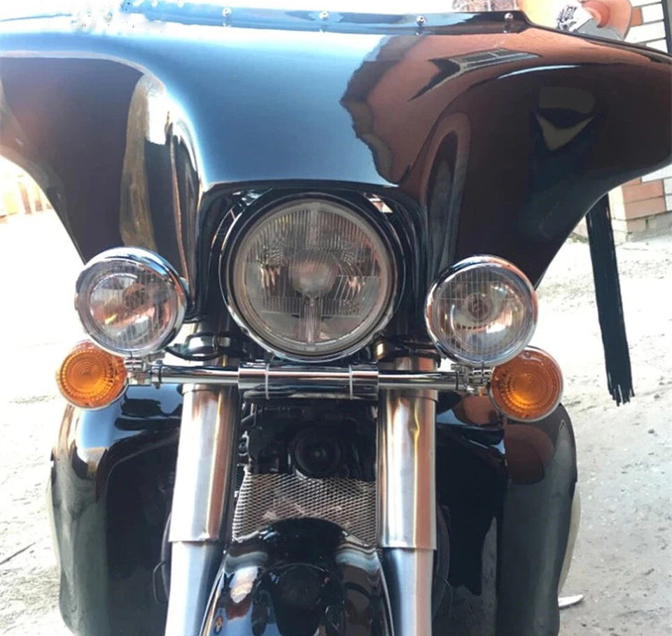 Juego de luces antiniebla de conducción con lámpara de paso para Kawasaki Vulcan 1500 VN1500E Classic Foto 2 de 4