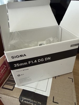sigma 35 f1.4 dg dn BOX w instructions  sony e