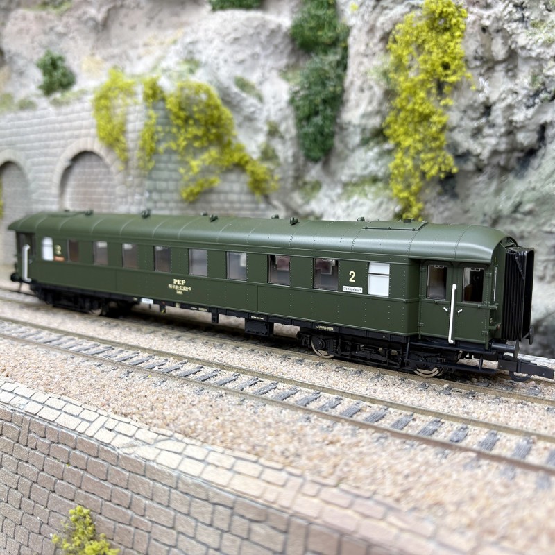 Voiture voyageurs HO 1/87 ROCO 6200113 train miniature Bhixt 2CL PKP époque IV