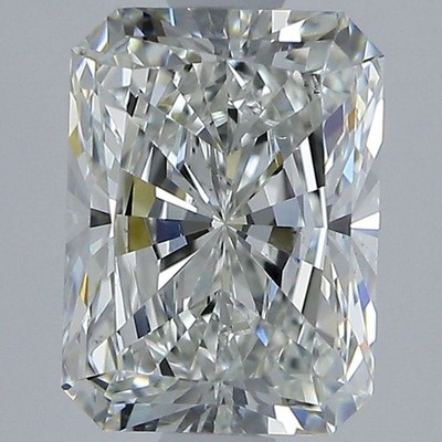 Radiant Cut 1.50 Carat Cert. AGI Natural Mined Diamond Loose H color VS2 clarity