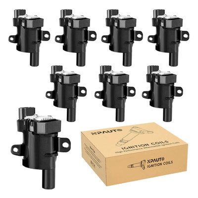 Npauto Round Ignition Coil Pack Compatible V8 4.8 5.3 6.0 Chevy Silverado 1500