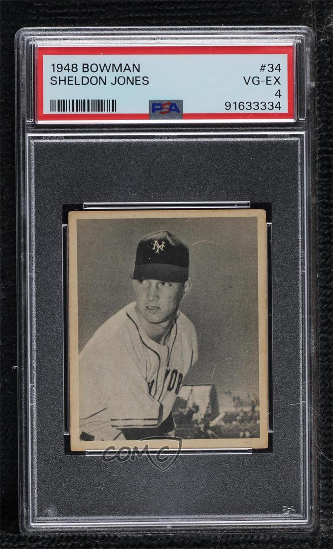 1948 Bowman Sheldon Jones #34 PSA 4 Rookie RC