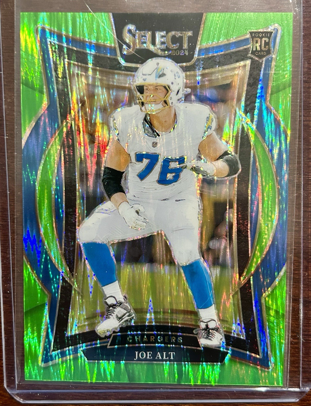 2024 Panini Select - Concourse Joe Alt #82 Neon Green Shock Prizm /599 (RC)