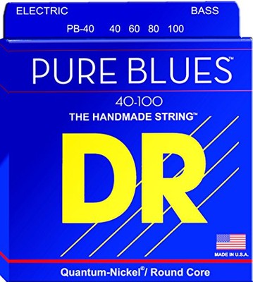 DR Strings PB-40 Pure Blues Bass Guitar Strings From Japan