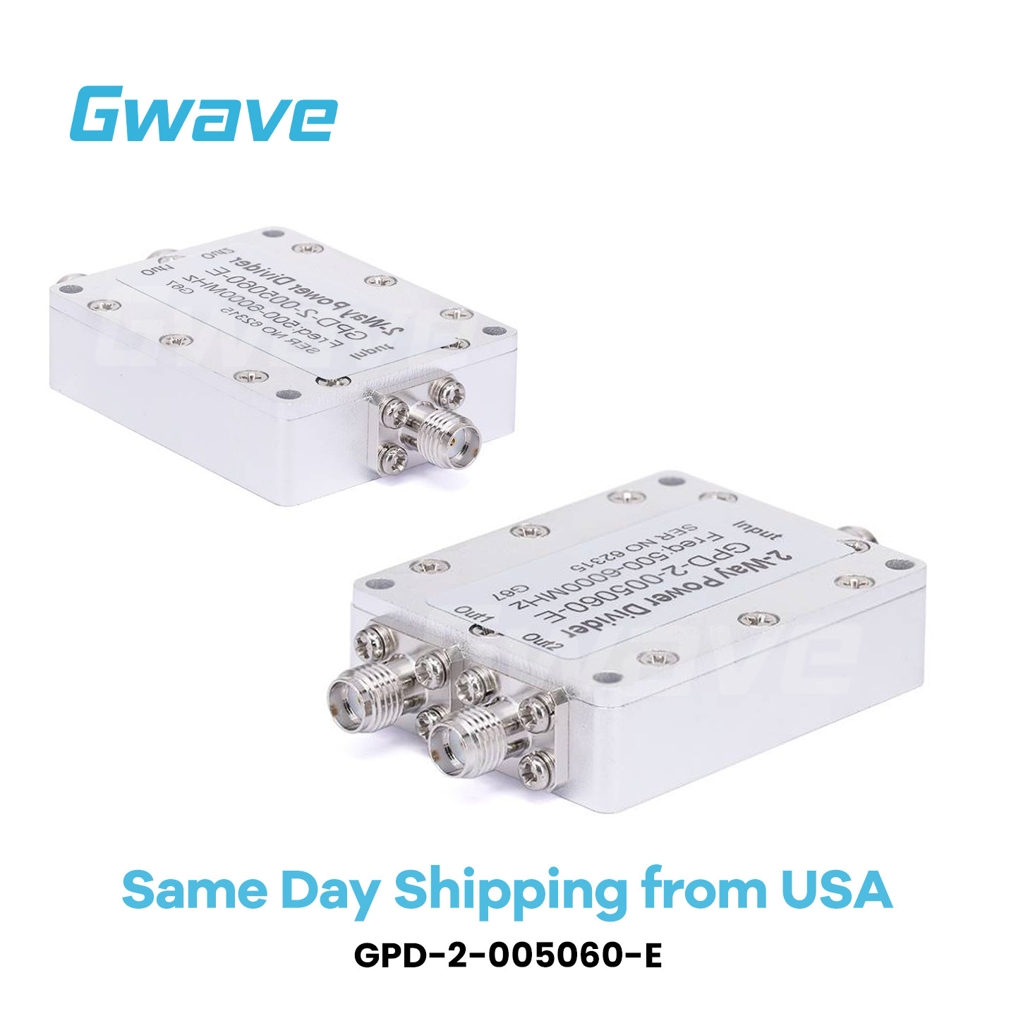 2-Way SMA Power Divider (0.5 GHz to 6 GHz @ 30 Watts)