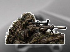 Tactical Sniper Operator Ghillie Suit Sticker...