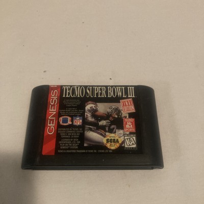 Tecmo Super Bowl III 3: Final Edition (Sega Genesis) 16 Bit
