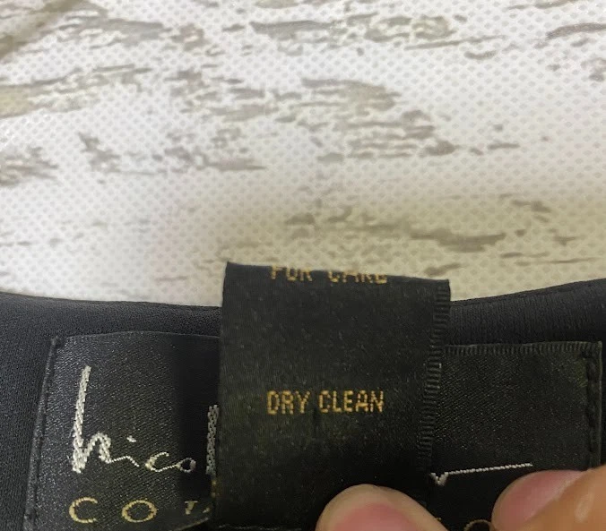 Nicole Miller 系列连衣裙 S 真丝黄色巴洛克印花长袖 Mod 复古 — 第 4/4 张图片