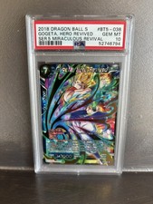 2018 Gogeta, Hero Revived Miraculous Revival BT5-038 PSA 10 Dragon Ball Super