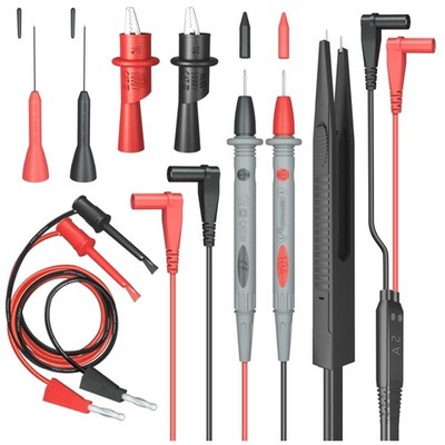 Multimeter Messleitungset Krokodilklemmen Prüfhaken Prüfspitzen 1000V 10A