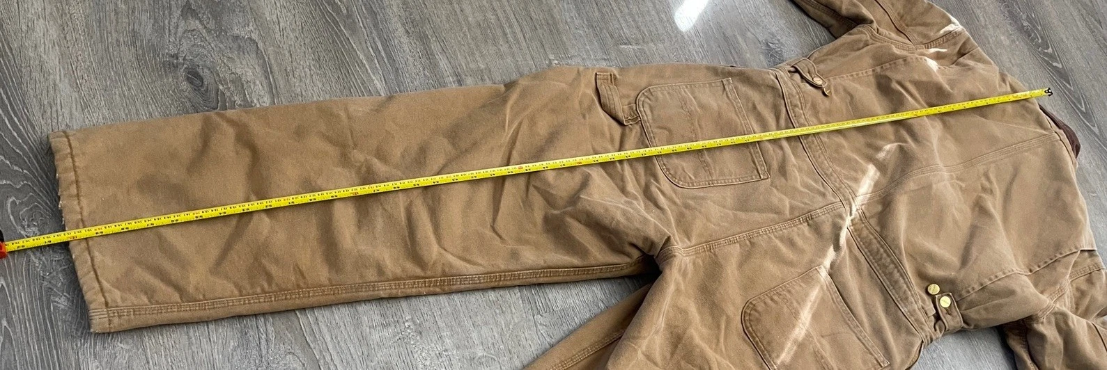 Vintage Carhartt Coveralls Insulated Mens Size 42R Regular Tan USA Carpenter - product detail image 17