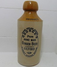 Scarce George's of Oxford Market Dining Rooms Ginger Beer Bottle (1902)
