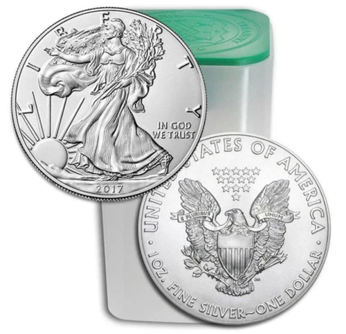 2017 American Silver Eagle HALF ROLL 10 Troy Oz .999 Fine Silver BU