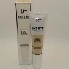 IT Cosmetics Bye Bye SPF 50+ Full Covg Moisturizing Foundation FAIR Exp 3/27