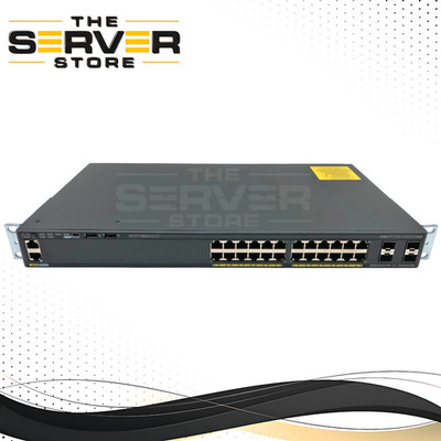 (AS IS) Cisco Catalyst 2960-X 24P GigE 4x1G SFP Switch F/B WS-C2960X-24TS-L