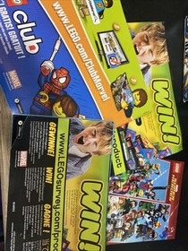 Lego Instructions Manual Lot Marvel Super Heroes 76005, 76006,  with Comic!