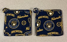 NEW SET OF 2 NAVY BLUE MILWAUKEE BREWER TAILGATE  7.5