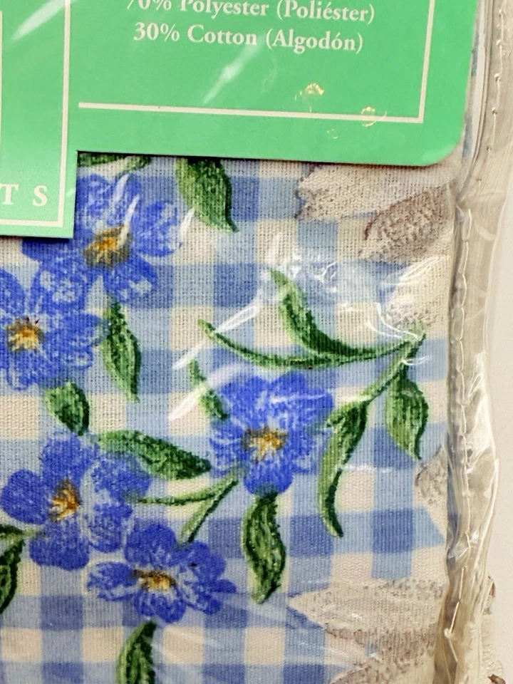 Vintage Ashley Taylor Valance Blue Floral Print Balloon - Image 3 of 4