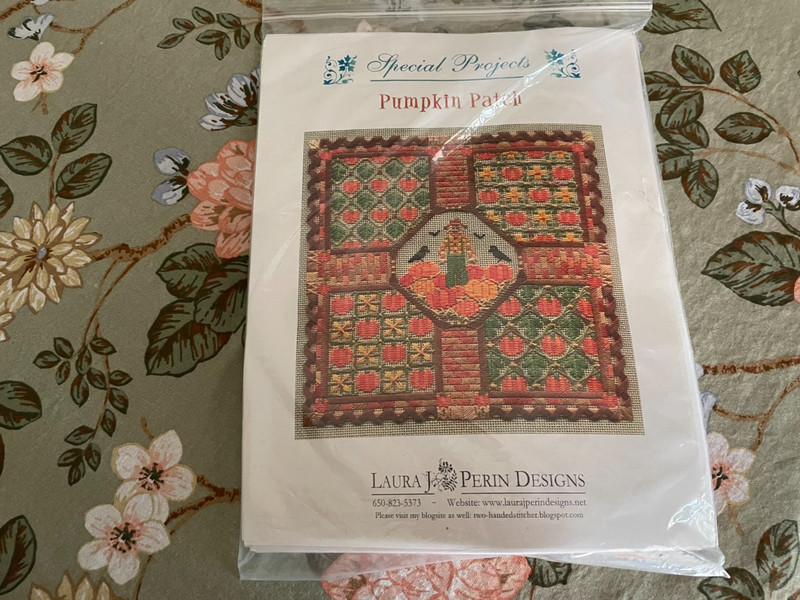 Laura Perin Pumpkin Patch counted canvas