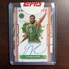 2023-24 Topps Motif Jayson Tatum Endorsements Auto Orange /25 Celtics topps seal