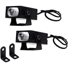 White Yellow Dual Color Motorcycle LED Headlight High Low Beam For Road Safety