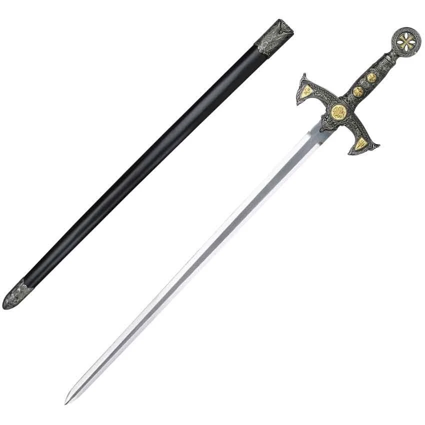 THE KNIGHTS TEMPLAR Sword with Sheath - Image 2 of 2