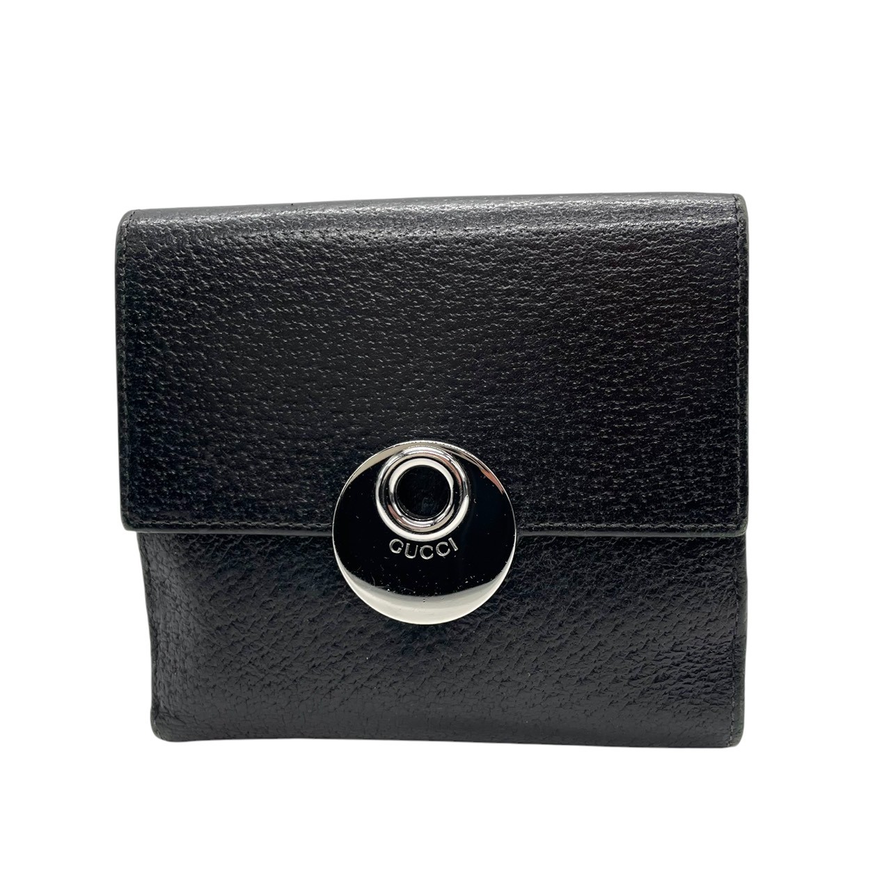 Authentic GUCCI Eclipse Leather Tri-Fold Wallet W… - image 2