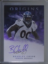 2018 Panini Origins Rookie FOTL Purple 19/32 Bradley Chubb #RA-BC Auto 1m1a