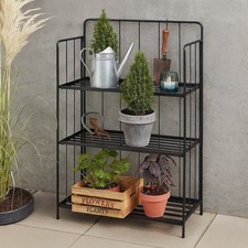 Gartenregal Klappregal Pflanzenregal 90x58x27cm 3 Ebenen Garten Blumen Pflanzen