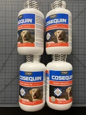 (4) Nutramax Cosequin with MSM Joint Health Supplement for Dogs 250 Tabs 277LB