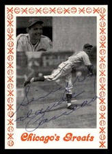 1976 CHICAGO GREATS CLAUDE PASSEAU CUBS SIGNED AUTOGRAPHED