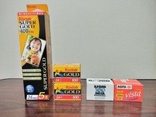 Expired 35mm Film Lot - 7 Rolls Unused Vintage Kodak  AGFA