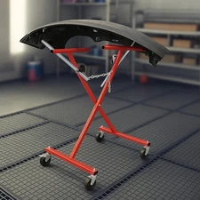 Adjustable Bumper Panel Stand Rack Holder Spraying Painting Repair W/Casters