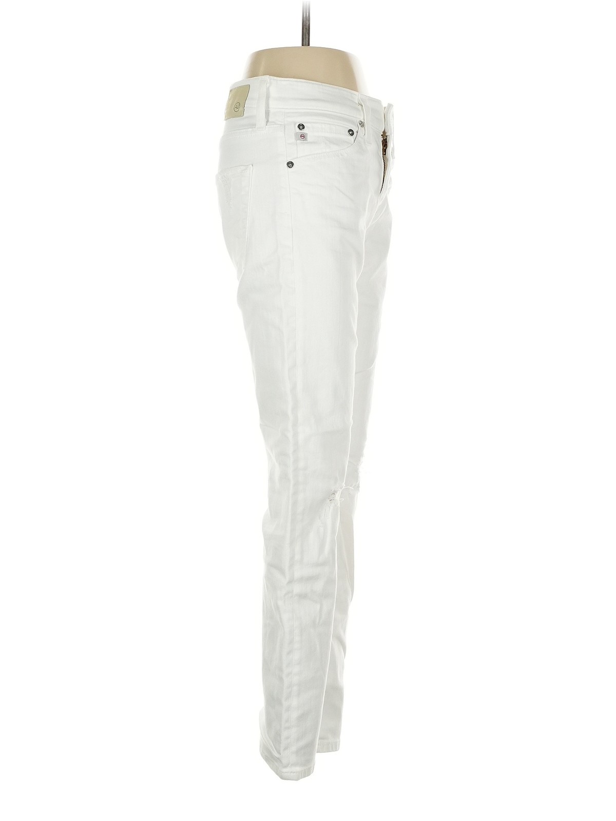 Adriano Goldschmied Women Ivory Jeans 24W thumbnail 3