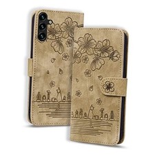 Flip Case for Premium PU Leather Samsung Galaxy S25 Plus / S24 Plus Brown