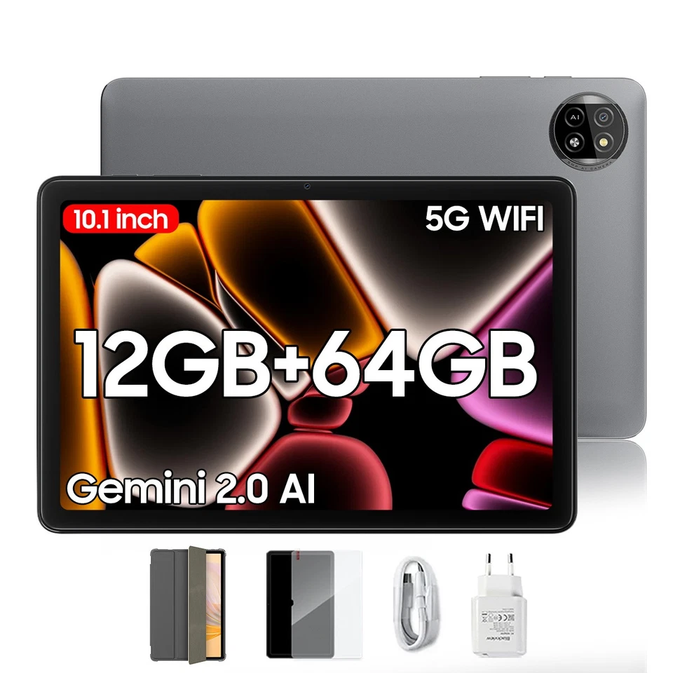Blackview Tab 20 WiFi Tablet 10 Zoll Android 15 12GB+64GB 6000mAh Gemini 2.0 AI