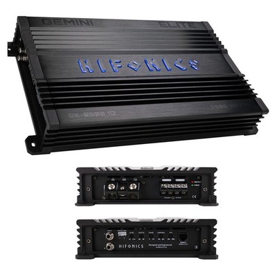 Hifonics GE2500.1D GEMINI ELITE 2500W Subwoofer Mono Amplifier + 4G Amp Kit