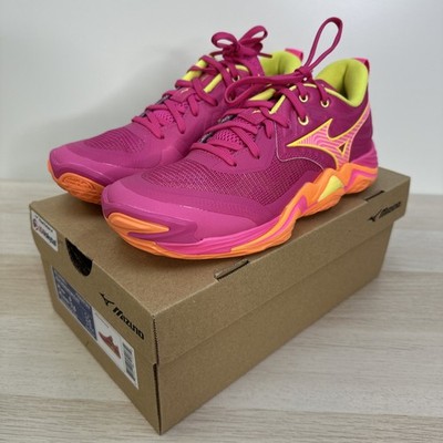 Mizuno Wave Momentum Elite Pink Men/Women Unisex Volleyball Shoes V1GA2512-42