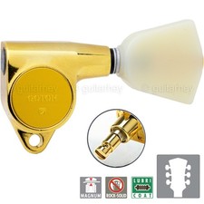 NEW Gotoh SG301-P4N MG Magnum Locking Tuners w/ Keystone Buttons Set 3x3 - GOLD