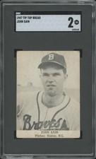 1947 Tip Top Bread Johnny Sain SGC 2