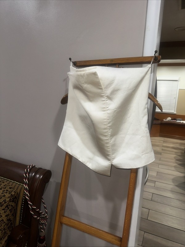 Ivory Beige Formal Tub Top Size Extra Large Zara